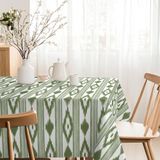 MARTINA HOME Tafelkleed van hars, eilanden, groen, 220 x 140 cm