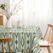 MARTINA HOME Tafelkleed van hars, eilanden, groen, 220 x 140 cm