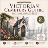 Victorian Cemetery Gothic Coloring Book for Adults