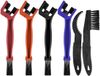 Sans marque Kit de nettoyage de vélo - 6 pièces - Résistant à l'usure - Pour chaîne de vélo - Moto - VTT - VTT - Rouge et Bleu