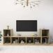 Maison Exclusive - Meuble TV, 4 pièces, aspect chêne Sonoma, 72 x 35 x 36,5 cm, bois composite