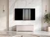 AX LIVING Barvo, meuble TV, 100 cm, modèle bas, caisse cachemire beige, autoportant