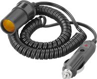 ProPlus Sigarettenaansteker Verlengkabel 3 m 12/24V – Voor auto sigarettenaansteker – 3A zekering – Zwart