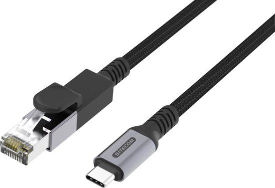 Sitecom - USB-C to Ethernet Cable - 1.5m - Black