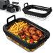 Omgoods - Set d'accessoires en verre pour friteuse à air 2 pièces