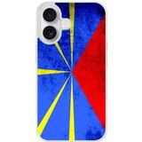 Apple iPhone 16 Drapeau la reunion Verstevigd hoesje met sublimatie bedrukking
