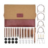 KnitPro Ginger set van verwisselbare rondbreinaalden - 13 x 10 cm met accessoires Ginger Grande Set