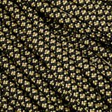 Knivesandtools 550 paracord type III, gold diamonds, 25 ft