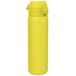 ION8 Lichtgewicht Stalen Kinderwaterfles, 400 ml/13 oz, Zonder Isolatie, Lekvrij, Makkelijk te Openen, Veilige Vergrendeling, Vaatwasserbestendig, Flipdop, Draaggreep, Duurzaam, Geel