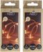 Anna's Collection Anna Collection Touwverlichting - 2x - jute - met 20 lampjes - warm wit - 100 cm - timer