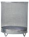 Poubelle, 600 x 500 mm, 118 litres, grille en fil, galvanisé, 4 pieds