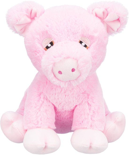 TRIXIE Knuffeldier Be Eco varkentje Edison, pluche gerecycled, 24 cm - 34881