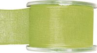 Merkloos Santex Hobby/decoratie sierlint - groen - organza - 4 cm x 20 meter - cadeaulint/striklint