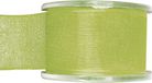 Merkloos Santex Hobby/decoratie sierlint - groen - organza - 4 cm x 20 meter - cadeaulint/striklint