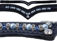 HKM Crystal Pearl Hoofdbanden Zwart Warm Bloed