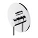 Omnires Y1235ROCR, Verborgen douche- en badkraan, extern element Y, Chrome