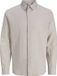 JACK&JONES JJEBREEZE LINEN BLEND SHIRT L/S SN Heren Overhemden XXL Katoen Linnen Lange mouw Klassieke kraag Borstzak Regular Fit Casual String
