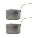 Nicolas Vahé Mini-casserole Presentation Ø10 cm lot de 2 Finition argentée
