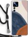 Case Company® - Xiaomi 12T Pro Case with Cord - Geo #1 - Black Cord - Back Cover