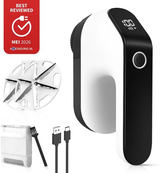 MostEssential Premium Elektrische Pluizenverwijderaar FL777 - PRO Edition | Pluizentondeuse | USB-C Snellaadfunctie | Draadloos