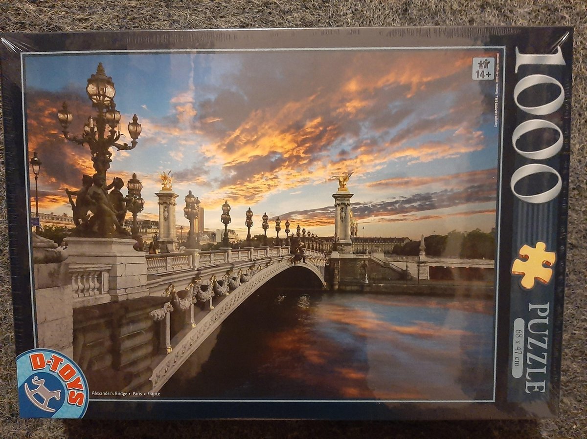 dtoys Puzzel Alexanders's Bridge Paris