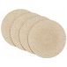 Merkloos / Sans marque Placemat - mat goud - rond - 4x stuks - 40 cm - kunststof - onderlegger - Tafeldecoratie