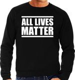 Bellatio Decorations All lives matter protest sweater zwart voor heren