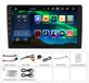 Autoradio - Écran tactile double DIN de 9 pouces - 2 Go de RAM + 16 Go de stockage - Android - Navigation GPS - Commande au volant