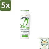 L’Oréal Paris Elvive Multivitamines Shampoo 2-en-1 - 250 ml - 5 pièces