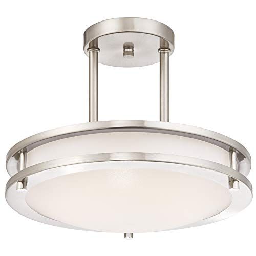 Westinghouse Lighting 64009 Dimbare LED-plafondlamp - Geborsteld Nikkel