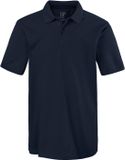 JP 1880 Heren Poloshirt Basic Halflange Mouwen Piqué Donkermarine Maat XL