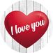 Bellatio Decorations 25x Bierviltjes I love you hartje