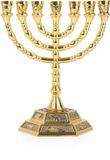 BRTAGG Menorah-kaarsenhouder met 7 armen en 13 cm hoogte - Goud