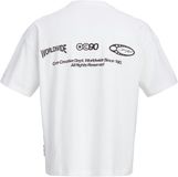 JACK&JONES JCOECHO GRAPHIC BACK TEE SS CREW NECK Jongens T-shirts M Katoen Herfst/Winter Mannen Kinderen Bright White