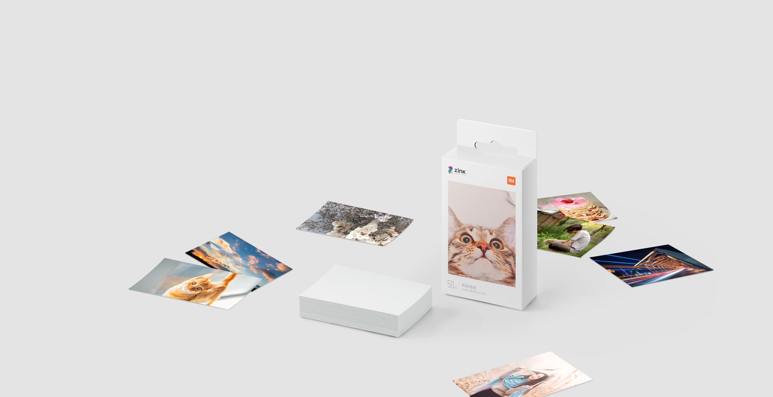 Xiaomi Mi Portable Photo Printer Papier - 20 stuks - Wit - Mat