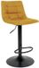 Unitra Helge fauteuil velours moutarde