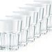 Kerafactum 6 onbreekbare glazen bekers, duurzame waterglazen van stevig kunststof, sapwater, whisky, glas, partybeker, whiskybeker, drinkbekers, set in echte glaslook, stapelbaar, BPA-vrij