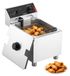 Friteuse électrique, acier inoxydable, 7,5 litres, 2500 watts, avec panier