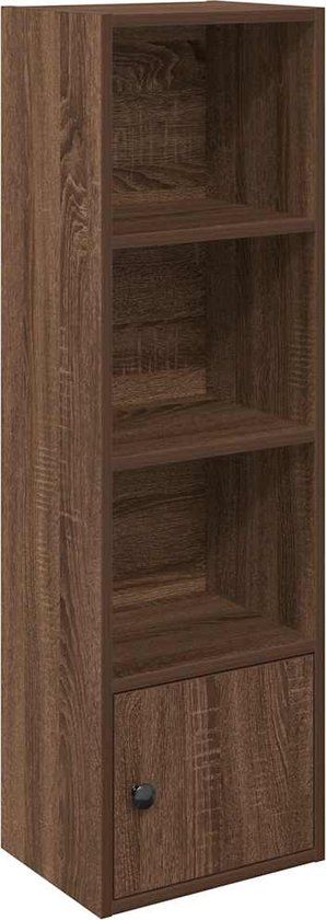 vidaXL Boekenkast - 31x24x102 cm - Bewerkt Hout - Bruin Eikenkleurig