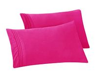 Elegant Comfort Massieve kussenslopen 1500 draaddichtheid Egyptische kwaliteit - gemakkelijk te onderhouden, glad weefsel, kreuk- en vlekbestendig, gemakkelijk aan te trekken, 2-delige set, kingsize