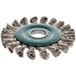 Osborn Ronde borstel voor haakse slijper 115 mm, ronde borstel D115 x 12 mm boring 22,2 mm gevlochten roestvrij staaldraad 0,50 mm TÜV getest, groen, 2631351