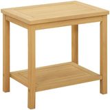 vidaXL Bijzettafel - Massief Acacia Hout - Geolied - Natuurlijk - 50 x 35 x 45 cm