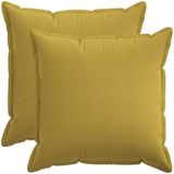 vidaXL - Kussensloop - 2 stuks - HOUTEN - Lichtgroen - 70 x 70 cm