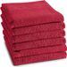 DDDDD Vespo B.V. DDDDD keukendoek Logo - 50x55 cm - Red - 6 stuks