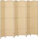 HOMCOM Paravent - Bois de pin - 240x1,6x170cm - Beige