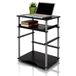 Furinno Laptop Notebook Bureau, hout, zwart/grijs, 39,62 x 39,62 x 75,18 cm