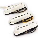 Lollar 10-201-11514 Set Van Drie Special S Single Coil Pickups - cou / milieu / chevalet, pôles plats, parchemin
