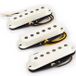 Lollar 10-201-11514 Set Van Drie Special S Single Coil Pickups - cou / milieu / chevalet, pôles plats, parchemin