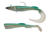 Berkley PowerBait Power zandspiering; realistisch zacht plastic kunstaas voor zoutwatervissen, geurende swimbait voor zeebaars, kabeljauw, koolvis, heilbot & koolvis, 15cm, metallic blauw