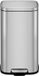 EKO Stella Poubelle 20L - Acier inoxydable mat - Poubelle à pédale - Fermeture douce